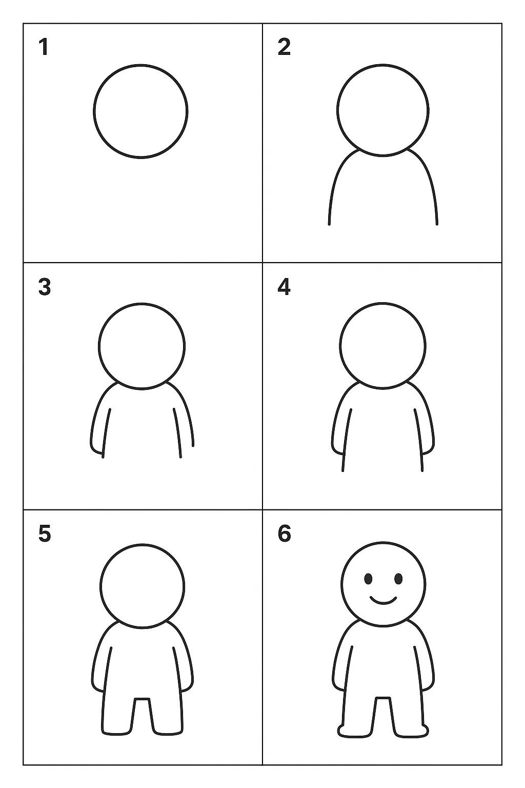 Tutorial passo a passo de como desenhar boneco para imprimir